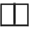 vidaXL Noge za jedilno mizo v obliki črke T, 2 kosa, črne, 90x35x(72-73) cm, jeklo