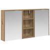 vidaXL Komplet omaric za kopalnico 3 kos 116 x 16 x 62,5 cm