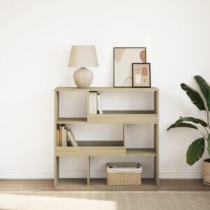 vidaXL Knjižna omara/pregrada črna 100x33x94,5 cm