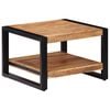vidaXL Klubska mizica 60x60x40 cm trden akacijev les