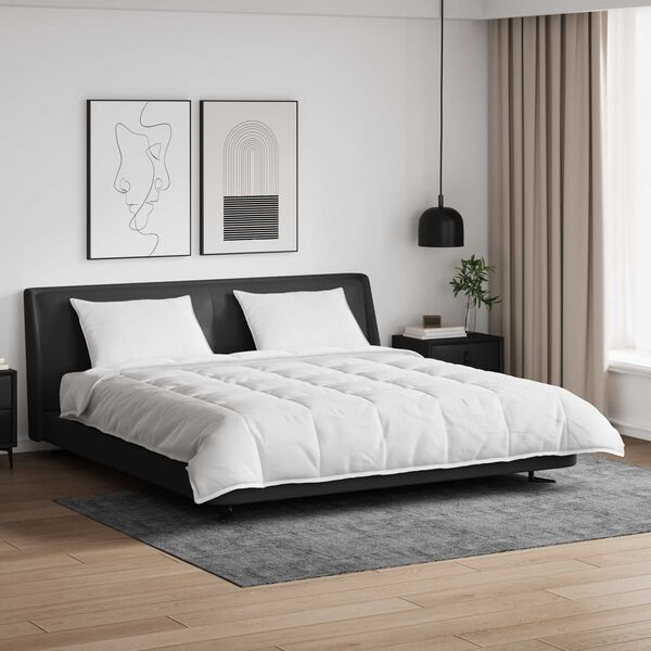 vidaXL Komplet odej z blazino 3 pcs Bela Perje