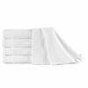 vidaXL Brisače za roke 5 kosov bombaž 450 gsm 50x100 cm bele