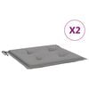 vidaXL Blazine za vrtne stole 2 kosa sive 40x40x3 cm oxford tkanina