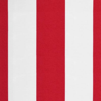 vidaXL Nadomestna tkanina za tendo rdeče in bele črte 4x3,5 m