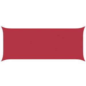 vidaXL Sončno platno Rdeča 6 x 2,5 m 100% poliester Oxford