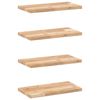 vidaXL Viseče police 4 kosi 60x20x2 cm neobdelan masiven les akacije