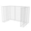 vidaXL Gabion dvojna ograda za ko&scaron; za smeti jeklo 180x100x120 cm