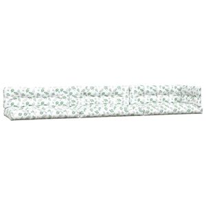 vidaXL Blazine za palete 7 kosov blago z vzorcem listja