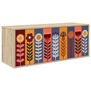 vidaXL Stenska TV omarica ESSEN 102 x 33 x 40 cm Sonoma hrast
