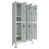 vidaXL Locker Omara Siva 45 x 90 x 180 cm