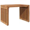 vidaXL Vrtna stranska miza Rjava 50 x 32,5 x 35 cm Trden tikov les