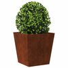 vidaXL Garden Planters 2 kosa 40x40x40 cm Weathering Steel