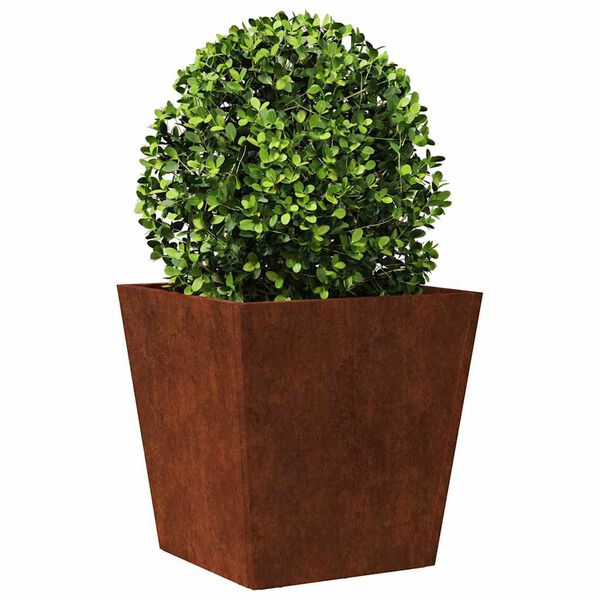 vidaXL Garden Planters 2 kosa 40x40x40 cm Weathering Steel