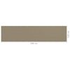 vidaXL Balkonsko platno taupe 120x500 cm HDPE