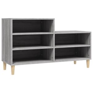 vidaXL Omarica za čevlje siva sonoma 102x36x60 cm inženirski les