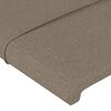 vidaXL Posteljni okvir brez vzmetnice taupe 200x200 cm blago