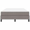 vidaXL Postelja z vzmetnico z vzmetnico Taupe 120 x 190 cm blago