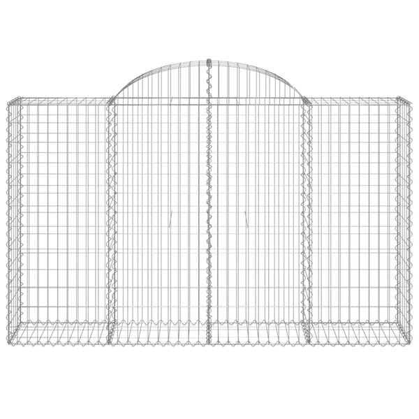 vidaXL Obokane gabion ko&scaron;are 30 kosa 200x50x120/140cm pocinkano železo