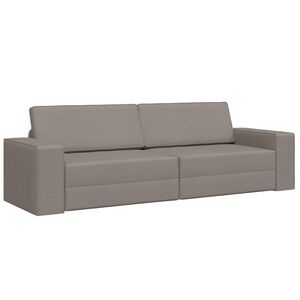 vidaXL Sofa postelja Taupe 245 x 78 x 77 cm blago