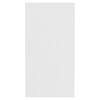 vidaXL Stranska mizica bela 50x26x50 cm iverna plošča