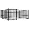 vidaXL Zunanji pasji boks 450x450x185 cm