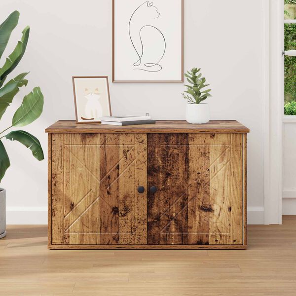 vidaXL Mačja hi&scaron;a Star les 85 x 55 x 50 cm Konstruiran les