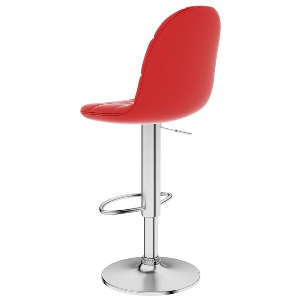 vidaXL Barski stolček vinsko rdeče umetno usnje