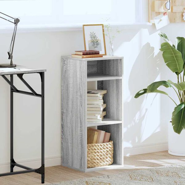 vidaXL Knjižna omara siva sonoma 34x31x80 cm inženirski les