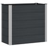 vidaXL Vrtna visoka greda Črna 100 x 50 x 91 cm WPC in aluminij