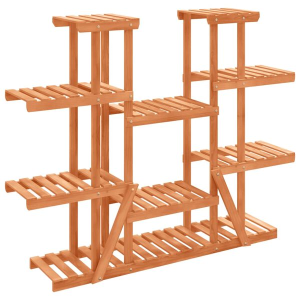 vidaXL Stojalo za rastline 110x25x110,5 cm trden les jelke