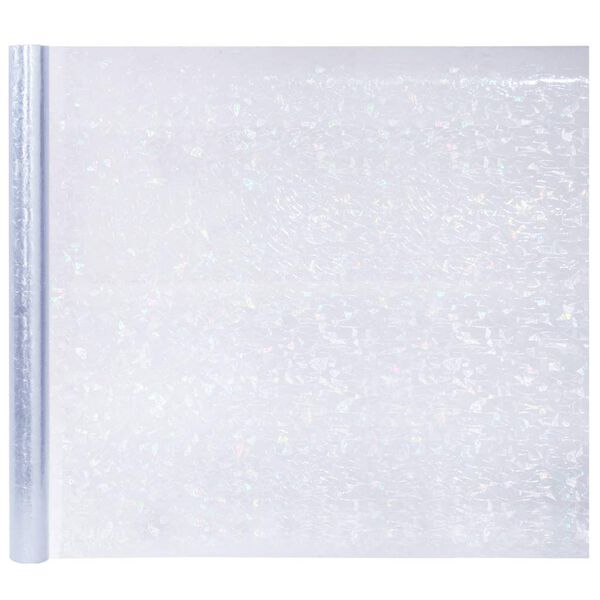 vidaXL Okenska folija 5 kosov matirana 3D vzorec mavrice PVC