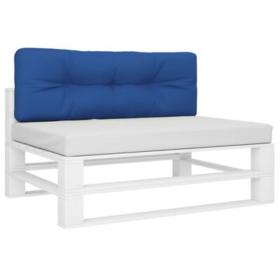 vidaXL Blazina za kavč iz palet kraljevsko modra 120x40x12 cm