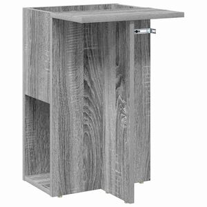 vidaXL Stranska miza Siva Sonoma 35 x 40 x 55 cm Inženirski les