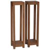 vidaXL Stojalo za rastline 2 kos Naravna 25 x 25 x 100 cm