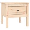 vidaXL Stranska mizica 50x50x49 cm trdna borovina
