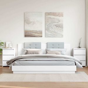 vidaXL Nočna omarica 2 kosa bela 40x35x62,5 cm konstruiran les
