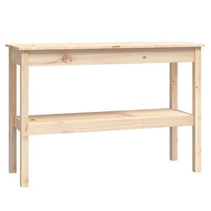 vidaXL Konzolna mizica 110x40x75 cm trdna borovina