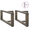 vidaXL Noge za klubsko mizico v obliki črke T, 2 kosa, črne, 70x25x(30-31) cm, jeklo