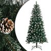 vidaXL Umetna novoletna jelka s stojalom zelena 120 cm PVC