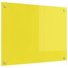vidaXL Kuhinjski panel Rumena 80 x 60 cm kaljeno steklo