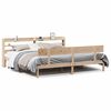 vidaXL Posteljni okvir brez vzmetnice 200x200 cm trdna borovina