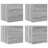 vidaXL Stenska TV omarica 4 kosi siva sonoma 30,5x30x30 cm