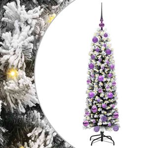 vidaXL Umestno božično drevo Zelena 120 cm PVC in Jeklo in Plastika