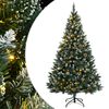 vidaXL Umetna novoletna jelka 300 LED diod 210 cm