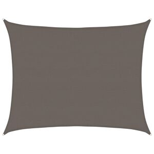 vidaXL Senčno jadro 160 g/m&sup2; antracitno 6x8 m HDPE