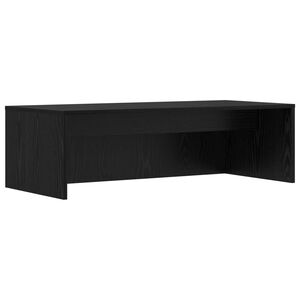 vidaXL Stenska miza Črna Orehovina Inženirski les 100 x 45 x 30 cm