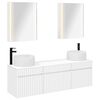 vidaXL Komplet omaric za kopalnico 5 pcs Bela 53 x 15,5 x 70 cm