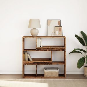 vidaXL Knjižna omara/pregrada starinski les 100x33x94,5 cm