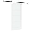 vidaXL Drsna vrata ORKDAL 86 x 198,5 cm Inženirski les Bela in črna