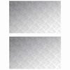 vidaXL Stopnice 2 kos 80 x 50 cm srebrna Aluminij Pravokotna